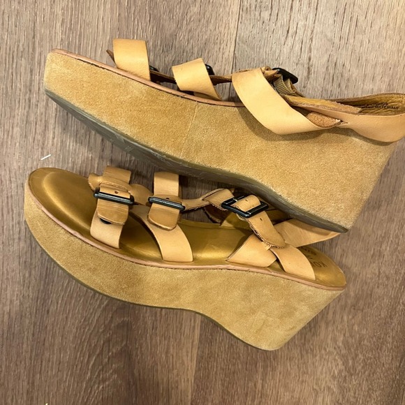 Kork-Ease Mustard Buckle Sandals - Picture 4 of 7